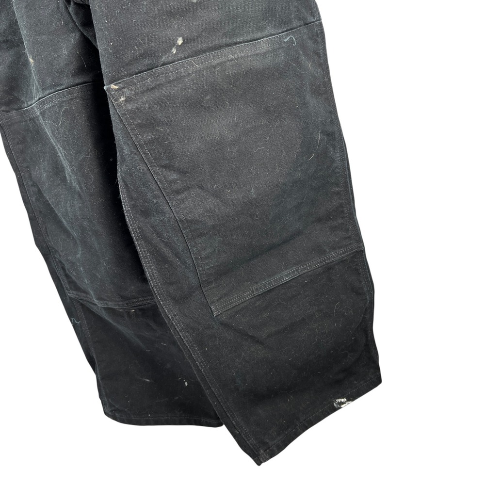 Carhartt R01 BLK Black Denim Bib Overalls Workwear Ca… - Gem